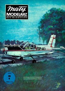 Журнал "Maly modelarz". Самолет "Zlin Z-42" из бумаги и картона (№7, 1979)