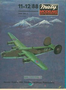 Журнал "Maly modelarz". Бомбардировщик "Consolidated B-24 Liberator" из бумаги и картона (№11-12, 1988)