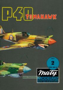 Журнал "Maly modelarz". Истребитель "Curtiss P-40 Tomahawk" из бумаги и картона (№2, 1977)