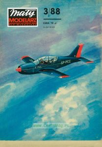 Журнал "Maly modelarz". Учебно-тренировочный самолет "PZL-130 Turbo Orlik" из бумаги и картона (№3, 1988)