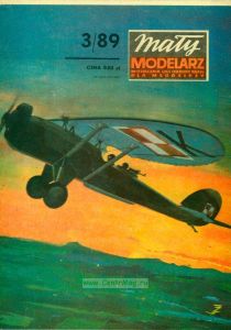 Журнал "Maly modelarz". Самолет-разведчик "Lublin R.XIIID" из бумаги и картона (№3, 1989)