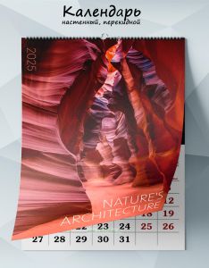 Календарь настенный, перекидной Nature’s architecture на 2025 год