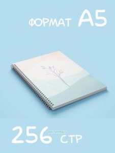Ежедневник А5, 256 страниц
