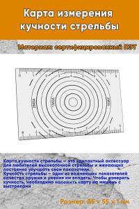 Карта измерения кучности стрельбы