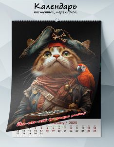 Календарь настенный, перекидной Йо-хо-хо! (и ведро рыбки) на 2025 год