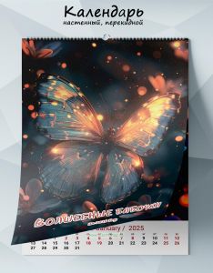 Календарь настенный, перекидной Волшебные бабочки на 2025 год