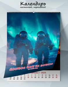 Календарь настенный, перекидной Космос нам не помеха на 2025 год