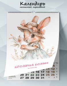 Календарь настенный, перекидной Кроличья поляна на 2025 год