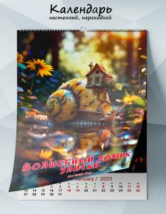 Календарь настенный, перекидной Волшебный домик улитки на 2025 год
