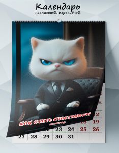Календарь настенный, перекидной Как стать счастливым на 2025 год