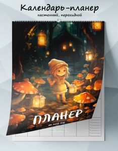 Календарь-планер настенный, перекидной Волшебный лес на 2026 год