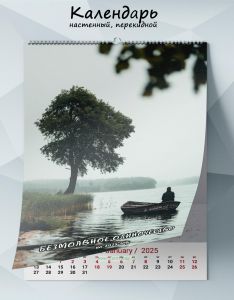 Календарь настенный, перекидной Безмолвное одиночество на 2025 год
