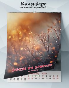 Календарь настенный, перекидной Фокус на природе на 2025 год