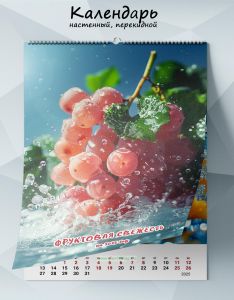 Календарь настенный, перекидной Фруктовая свежесть на 2025 год