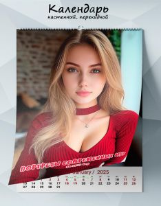 Календарь настенный, перекидной Портреты современных муз на 2025 год