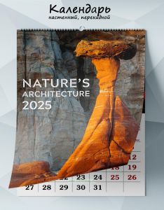 Календарь настенный, перекидной Nature’s architecture №2 на 2025 год
