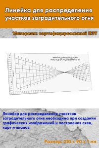 Линейка для распределения участков заградительного огня