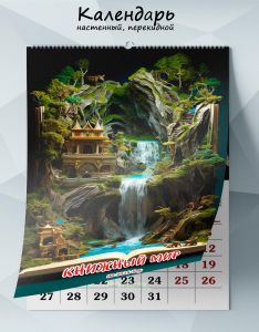 Календарь настенный, перекидной Книжный мир на 2025 год
