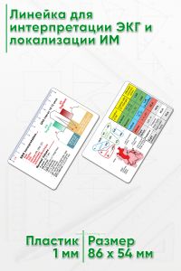 Линейка для интерпретации ЭКГ и локализации ИМ