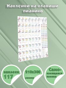 Наклейки на клавиши пианино