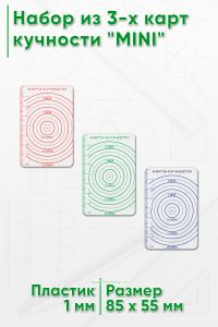 Набор из 3-х карт кучности MINI