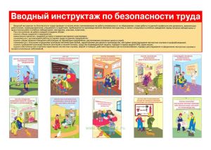 Плакат Вводный инструктаж по безопасности труда