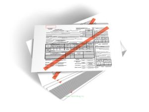 Путевой лист специального автомобиля форма 3 спец. с красной полосой