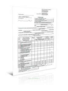 Акт зачистки (на кукурузу) Форма № 3ПП-30а