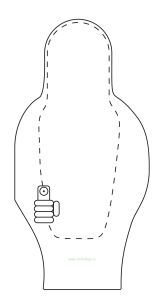Мишень для пулевой стрельбы. Мишень №1с Поясная фигура преступника