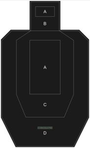 Мишень для пулевой стрельбы. Мишень №17с Метрическая мишень
