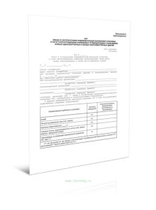 Акт ввода в эксплуатацию индивидуальной баллонной установки и сети газопотребления сжиженных углеводородных газов домов жилых одноквартирных и жилых м