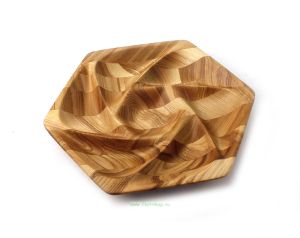 Менажница деревянная, сервировочная тарелка, 7 отделений