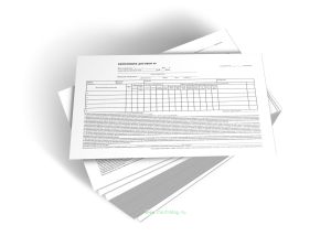 Квитанция-договор за услуги химчистки (бланк строгой отчетности двухслойный самокопирующий)