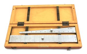 Линейка артиллерийская синусная в деревянном футляре (бу)