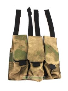 Подсумок под 6 магазинов, 3 отделения, закрытого типа (A-TACS FG)