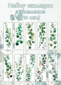 Набор закладок Эвкалипт