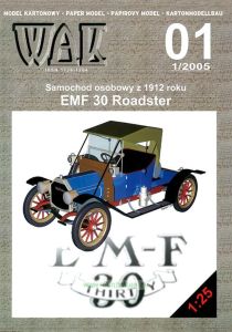 Модель-копия из бумаги автомобиля EMF 30 Roadster