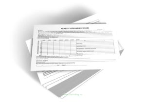 Бланк осмотра врача-отоларинголога