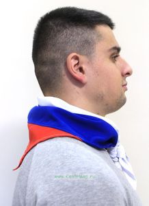 Галстук триколор в цветах российского флага