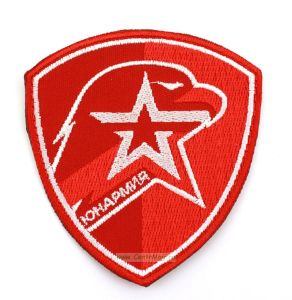 Нарукавная нашивка Юнармия (8 х 8,5 см, со знаком Юнармейца)