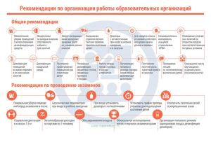 Плакат Рекомендации по организации работы образовательных организаций