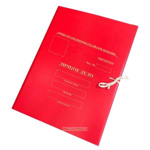 Папка красная Личное дело МО РФ с грифом секретности