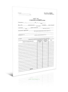 Акт о повреждении пассажирского вагона (ВУ-25а)