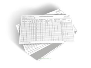 Натурный колесный листок, форма ВУ-51