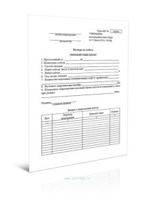 Паспорт на кабель (Форма ШУ-48)