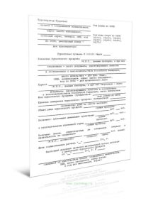 Туристская путевка (бланк строгой отчетности двухслойный самокопирующий)