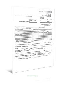 Авансовый отчет (Форма АО-1)