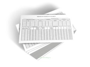 Лицевой счет рабочего и служащего с оборотом, бумага 160 гр.