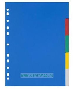 Разделитель листов Attashe, 5 цветов, А5