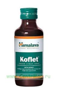 Кофлет. Сироп от кашля без сахара (Koflet Syrup SF) Himalaya, 100 мл